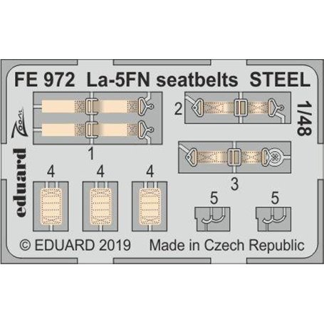 La-5FN seatbelts STEEL ZVEZDA