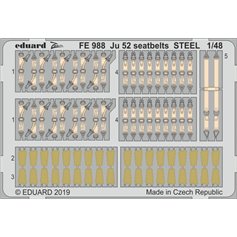 Eduard ZOOM 1:48 Seatbelts for Junkers Ju-52 / Revell - STEEL