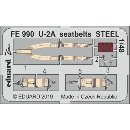 Eduard ZOOM 1:48 Pasy bezpieczeństwa do U-2A seatbelts STEEL AFV CLUB