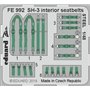 Eduard ZOOM 1:48 Pasy bezpieczeństwa do SH-3 dla Hasegawa - STEEL\