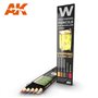 AK Interactive WATERCOLOR SET - zestaw ołówków do weatheringu - CHIPPING