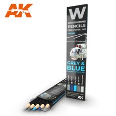 AK Interactive WATERCOLOR SET GREY AND BLUE CAMOUFLAGES