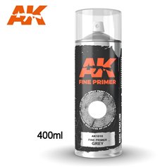 AK Interactive Fine Primer Grey - Spray 400ml (Includes