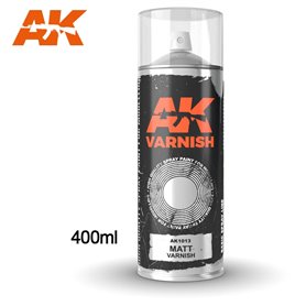 AK Interactive VARNISH - lakier w sprayu - MATOWY - 400ml