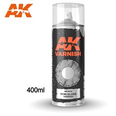 AK Interactive VARNISH - lakier w sprayu - SATYNOWY - 400ml