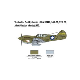 Italeri 2795 1/48 P-40 E/K Kittyhawk