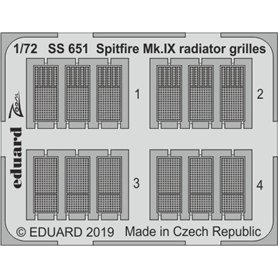 Spitfire Mk.IX radiator grilles EDUARD