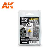 AK Interactive AIRCRAFT ENGINE EFFECTS - WEATHERING SET - AIR SERIES