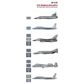 AK Interactive U.S. MODERN AIRCRAFT 2 SET