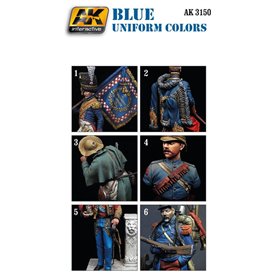 AK Interactive Blue Uniform Colors Set