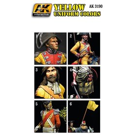 AK Interactive Yellow Uniform Colors Set