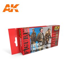 AK Interactive Zestaw farb FRENCH UNIFORM COLORS - FIGURE SERIES