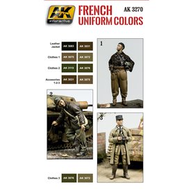AK Interactive French Uniform Colors Set
