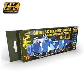 AK Interactive Zestaw farb CHINESE MARINE CORPS AND AIRBORNE FORCES - AFV SERIES