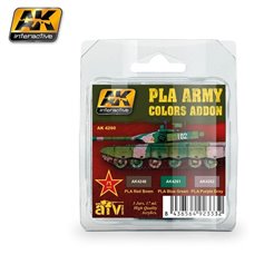 AK Interactive Zestaw farb PLA ARMY COLORS ADDON - AFV SERIES