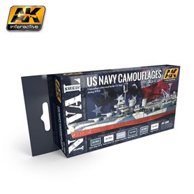 AK Interactive US Navy Camoflages Set