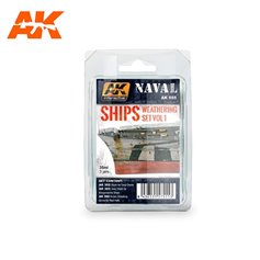 AK Interactive SHIPS WEATHERING SET - NAVAL SERIES - cz.1