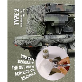 AK Interactive REGULAR MIMETIC NET - TYPE 2 - PERSONALIZED