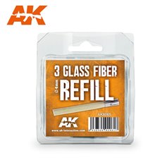 AK Interactive GLASS FIBRE REFILLS - wkłady z włókna szklanego - 3szt.