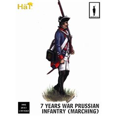 HaT 1:32 7 YEARS WAR - PRUSSIAN INFANTRY - MARCHNIG | 18 figurines |