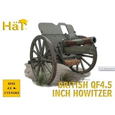 HaT 1:72 WWI BRITISH QF4.5 INCH HOWITZER - 4pcs.