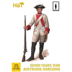 HaT 1:72 7 YEARS WAR - AUSTRIANS MARCHING | 48 figurek |