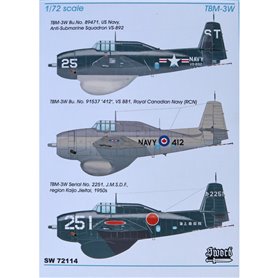 Sword 1:72 Grumman TBM-3M Guppy - UNS / RCN / JMSDF