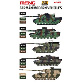 MENG German Modern Vehicles Color Set