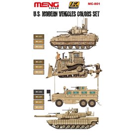 Meng Zestaw farb US MODERN VEHICLES COLORS