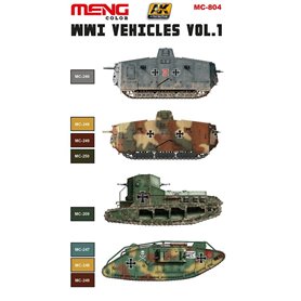 MENG WWI German and Cuptured Color Set