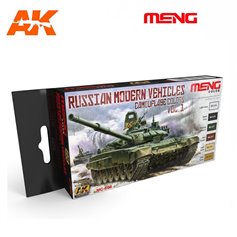 Meng Zestaw farb RUSSIAN MODERN VEHICLES CAMOUFLAGE COLORS - cz.1
