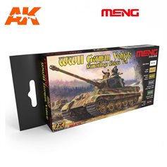 Meng Zestaw farb WWII GERMAN VEHICLES CAMOUFLAGE COLORS
