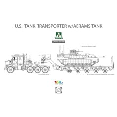 Takom 1:72 M1070 i M1000 70 TON TANK TRANSPORTER + M1A2 SEP Abrams Tusk II