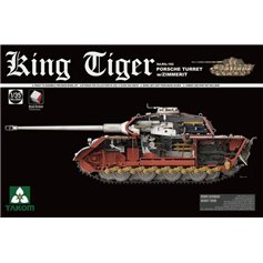 Takom 1:35 Pz.Kpfw.VI King Tiger w/Porsche turret - FULL INTERIOR KIT - NEW TRACK PARTS