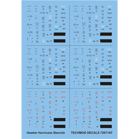 Techmod 72071 Hurricane Stencils