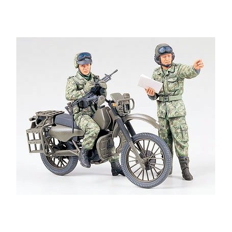 Tamiya 1:35 JGSDF motorcycle reconnaissance set | 2 figurines |