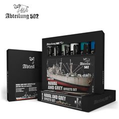 Abteilung 502 Oil paint set NAVAL AND GREY EFFECTS