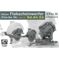 AFV Club 1:35 60cm Flakscheinwerfer - Flak-Sw 36 mit Sd.Ah.51