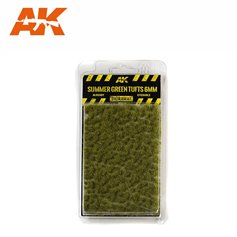 AK Interactive SUMMER GREEN TUFTS - kępki trawy - 6mm