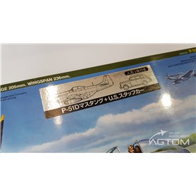 Tamiya 1:48 North American P-51D Mustang z samochodem