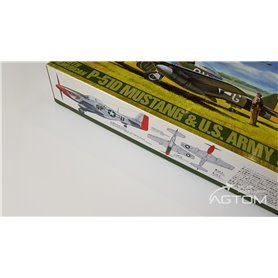 Tamiya 1:48 North American P-51D Mustang z samochodem