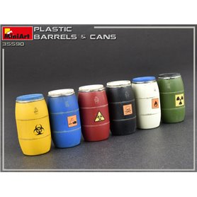 Mini Art 35590 Plastic Barells & cans