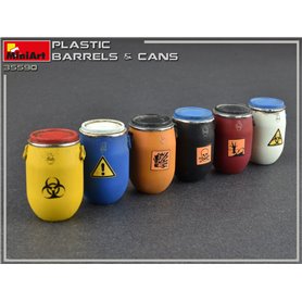 Mini Art 35590 Plastic Barells & cans