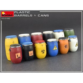 Mini Art 35590 Plastic Barells & cans