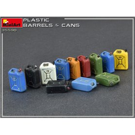 Mini Art 35590 Plastic Barells & cans