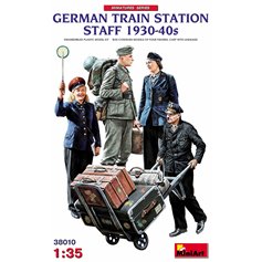 Mini Art 1:35 GERMAN TRAIN STATION STAFF 1930-1940 | 4 figurki |