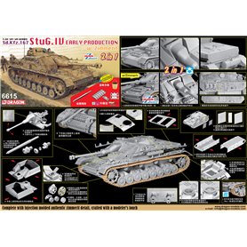 Dragon 1:35 Sturmgeschutz StuG.IV wczesna produkcja - 2w1