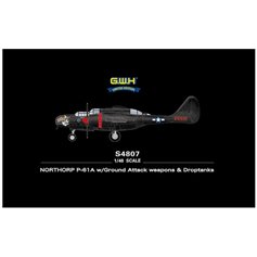 Lion Roar / GWH 1:48 Northrop P-61A z GROUND ATTACK WEAPONS AND DROPTANKS