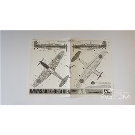 Tamiya 1:72 Kawasaki Ki-61-Id Hien - SILVER PLATED - z kalkomaniami kamuflażu 