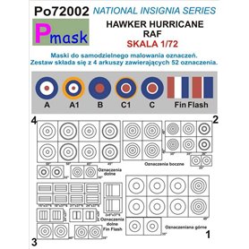 Pmask Po72002 Hawker Hurricane RAF